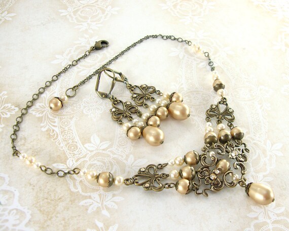 Vintage Style Wedding Jewelry Crystal Antique Victorian - Etsy