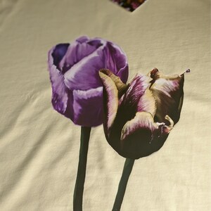 Tulip Bloom Print – Digitally Painted Artwork Flowers, Twin Tulips,  Organic T-shirt