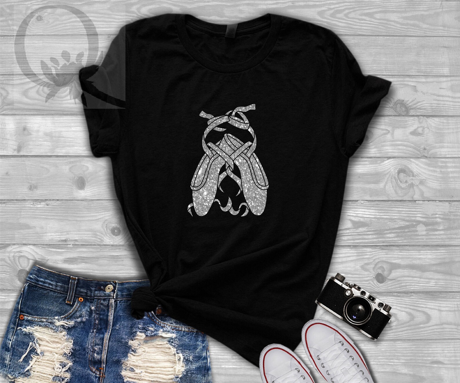 ballerina dance ballet shoes t shirt women unisex tee. bella & canvas