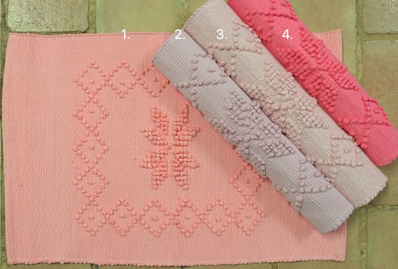 FLOWER Pattern Hand Knotted Mat; tapijt Teppich teppe matta MINI Traditional Rugs; made in Portugal \uc591\ud0c4\uc790,Alfombra; Tapis de cotton