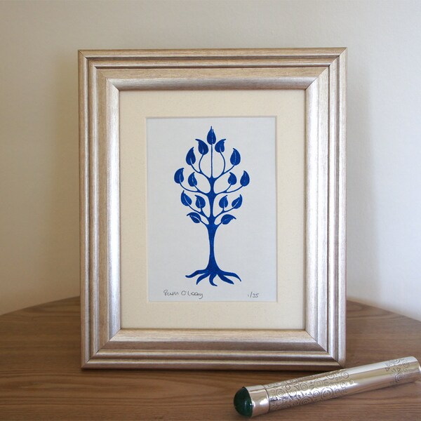 Tree form I - signed Gocco screen print