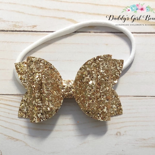Gold Baby Bow Etsy