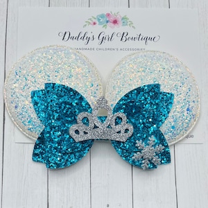 Elsa Mouse Ears Clip - Princess Mouse Ears - Cinderella - Elsa - Ariel - Rapunzel - Snow White - Aurora - Belle