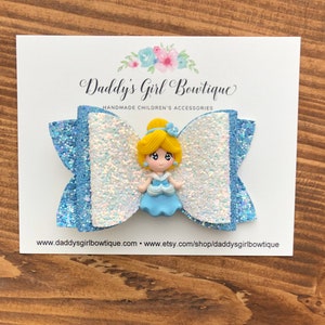Cinderella Bow - Cinderella Headband - Princess Mouse Ears - Cinderella - Elsa - Ariel - Rapunzel - Snow White - Aurora - Belle
