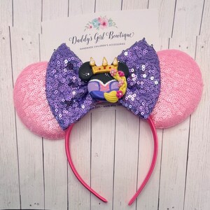 Rapunzel Mouse Ears - Princess Mouse Ears - Belle - Elsa - Ariel - Rapunzel - Snow White - Aurora - Cinderella - Beauty