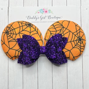 Halloween Minnie Mouse Ear Clips - Minnie Mouse Ears - Halloween Mouse Ears - Minnie Mouse Ears - Mouse Ear Clips - Mouse Ears Headband