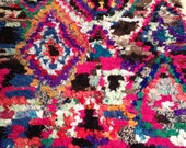 Vintage Moroccan rug - Boucherouite