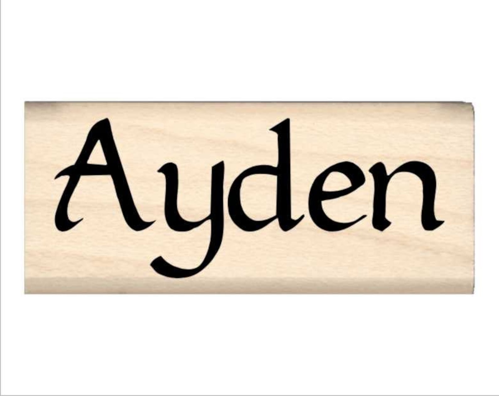 Ayden Name Rubber Stamp for Kids Etsy