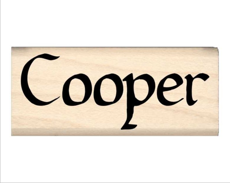 Cooper Name Rubber Stamp for Kids
