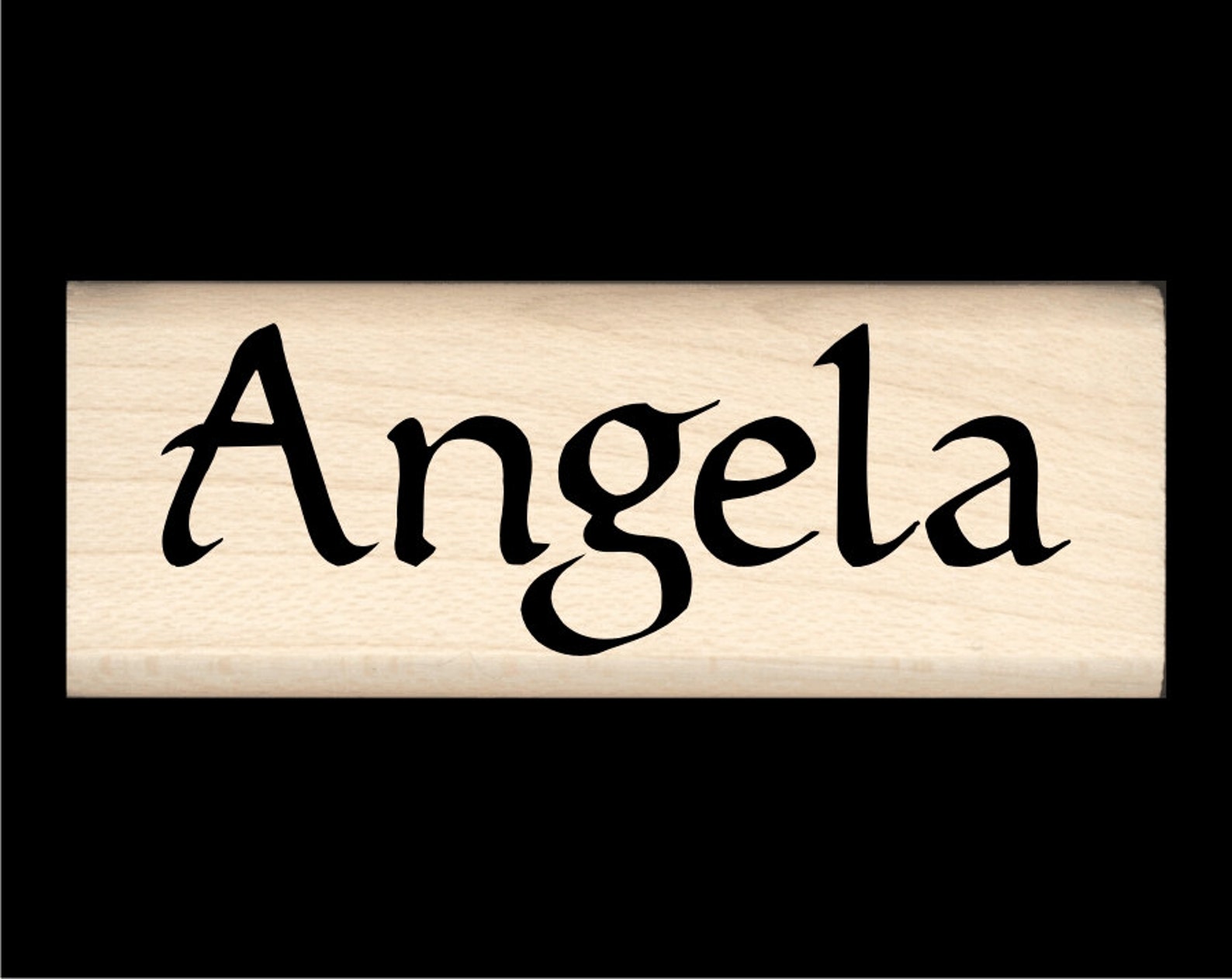 Angela Name Rubber Stamp for Kids Etsy