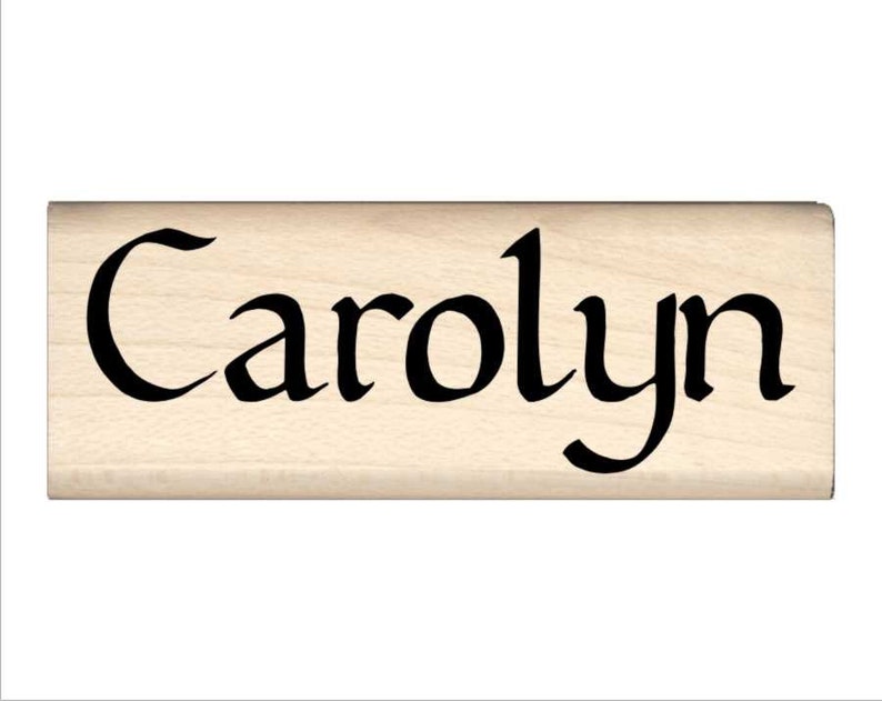 Name Rubber Stamp for Kids Carolyn