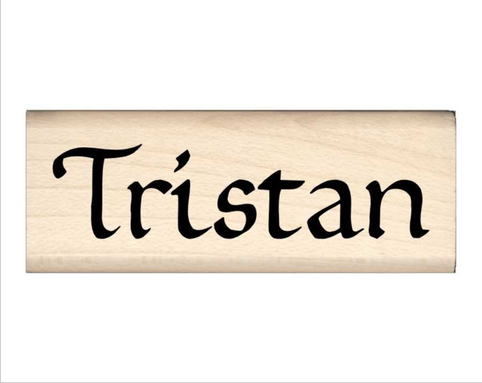 Tristan Name Rubber Stamp for Kids | Etsy