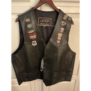 Hog Leather Vest - Etsy