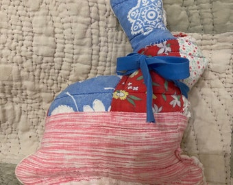 vintage quilted bunny