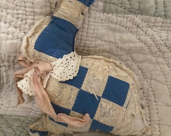 vintage quilted bunny
