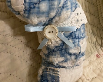 vintage quilted bunny