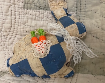 vintage quilted bunny