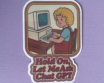 Pegatina GPT de 3” Déjame preguntar Chat