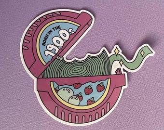 Pegatina de cinta de burbujas de 3” Nacido en la década de 1900