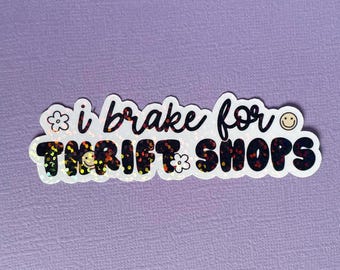 Pegatinas de 3.5" "Freno para tiendas de segunda mano"