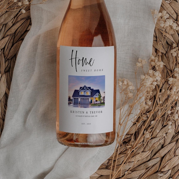 Realtor Wine Label Etsy