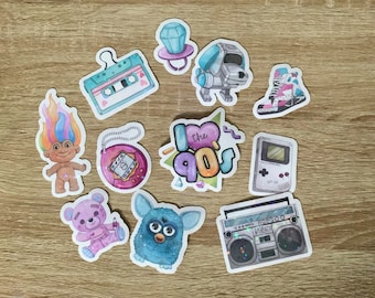 3" Nostalgic '90's Sticker Set
