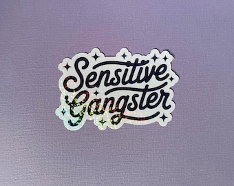 Pegatina Sensitive Gangster de 3"
