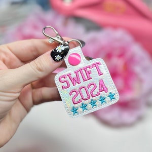 Swift 2024 Stars Keychain Tag For President