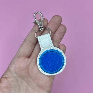 Portachiavi con linguetta a scatto Blue Dot Glimmer, elezione democratica, tendenza a sinistra