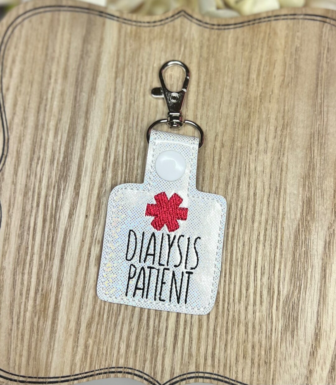 Dialysis Patient Medical Awareness Health Keychain Snap Tab Etsy