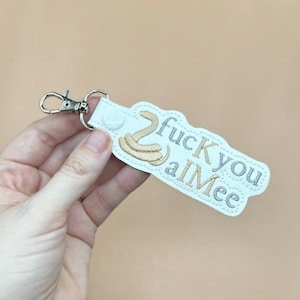 Fuck You Snake Keychain