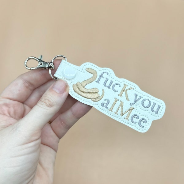 Fuck You Snake Keychain