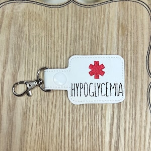 Hypoglycemia Medical Awareness Snap Tab Keychain