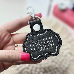 RBG I Dissent Keychain Snap Tab