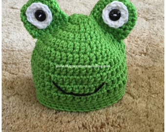 Crocheted Frog Hat