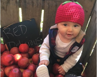 Crocheted Apple Hat