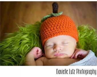 Crocheted Pumpkin Hat