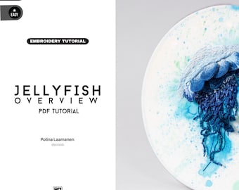 Jellyfish embroidery tutorial PDF ENG