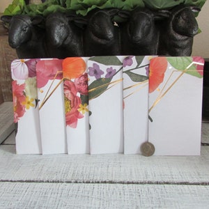 Handmade Floral Cardstock Envelopes with Note Cards Party Favors Weddings Journaling Scrapbooking 5x3 Pockets Gift Pouches Bags