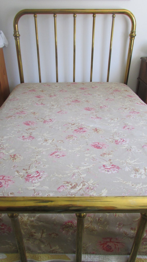 Vintage Floral Duvet Cover Full Queen Cabbage Roses Daisies Etsy