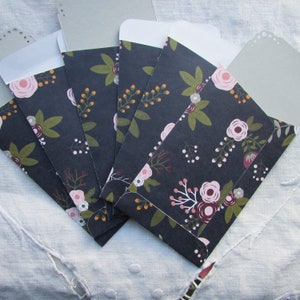 Handmade Floral Premium Paper Envelopes with Note Cards Party Favors Weddings Journaling Scrapbooking 5x3 Pockets Gift Pouches Bags