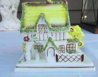 Coalport Porcelain Cottage Figurine: "The Master's House" Pastille Burner