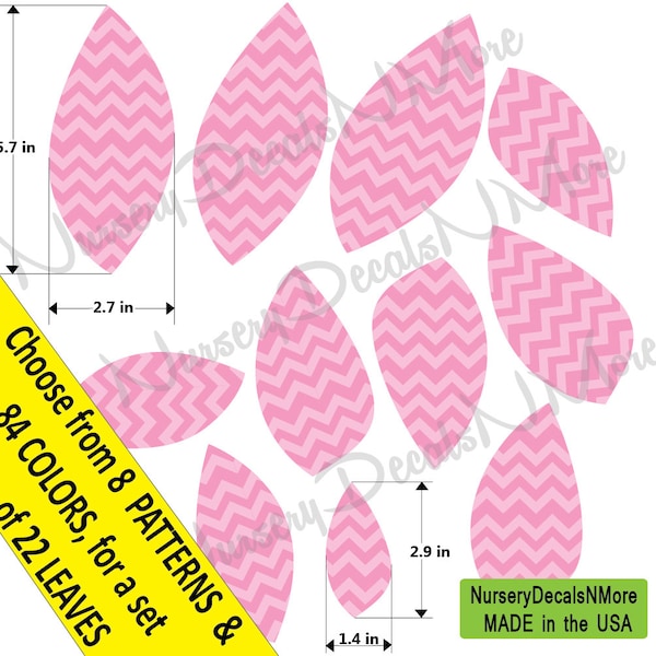 Custom Leaves, Leaf wall Decal, Leaves for Tree Wall Decal