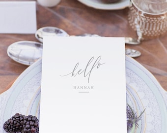 PRINTED Personalised Wedding Menu - Double sided Menu