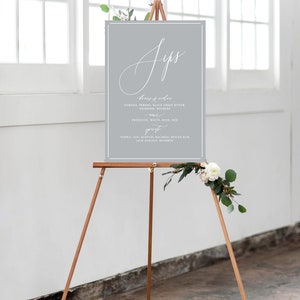 PRINTED Wedding Bar Menu Sign Weeding bar sign Bar Menu image 4