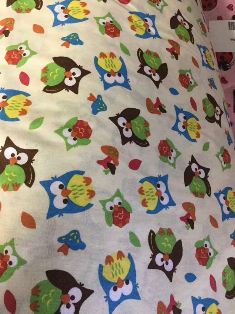 Bnj crafts owls fitted crib sheet