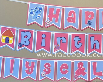 Blues Clues Banner/Blues Clues Party Banner/Blues Clues Birthday Banner/Blues Clues Party Décor/Blues Clues Party Decorations/Blues Clues