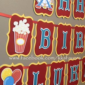 Carnival Birthday Party Banner/Carnival Birthday Banner/Carnival Party Banner/Carnival Party/Carnival 1st Birthday/Carnival Highchair Banner