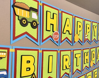 Construction Party Banner/Construction Birthday Banner/Construction Party Décor/Construction 1st birthday/Construction highchair Banner