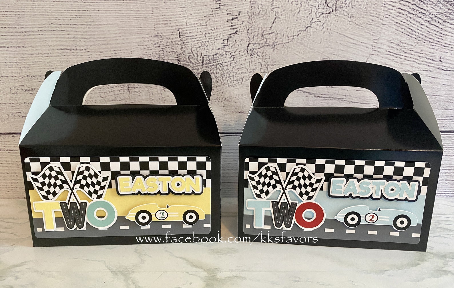 Vintage Race Car Party Favor Boxes/vintage Racing Car Favor Etsy